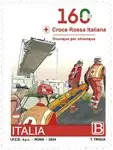 Najlepsza cena Italië - Red Cross 160th anniversary - Postfrisse postzegel