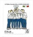 Italië - Winnaar Davis Cup 2023 - Postfrisse postzegel Niska cena
