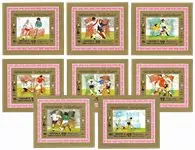 Jemen 1980 - MICHEL 1619B-1626B - 8 ongetande souvenirvelletje - Postfris Promocja