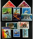 Kajak 13 verschillende postzegels Oferta limitowana