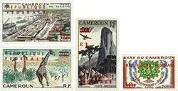 Kameroen 1961-1962 - Federatie Overprint serie - Postfris Zwrot pieniędzy