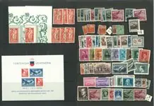 Szybka dostawa Leichtenstein - Postfris en gestempeld op een insteekkaart