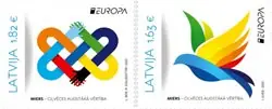 Letland - EUROPA 2023 Peace - Postfrisse serie van 2 Popularny