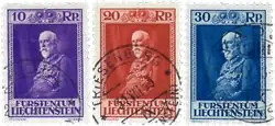 Liechtenstein - 1933 - Michel122/124, gebruikt Ostatnia szansa