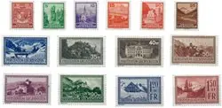 Najlepsza cena Liechtenstein - 1934 - Michel126/139, postfris