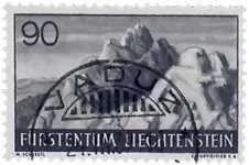 Liechtenstein - 1937 - Michel166, gebruikt Tylko dziś