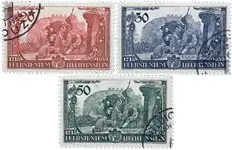 Liechtenstein - 1939 - Michel180/182, gebruikt Nowość