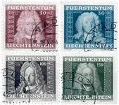 Liechtenstein - 1941 - Michel198/201, gebruikt Premium