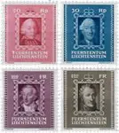 Liechtenstein - 1942 - Michel207/210, postfris Kup teraz