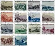 Tani Liechtenstein - 1944 - Michel224/237, gebruikt