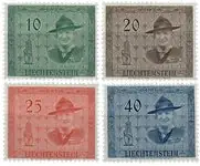 Liechtenstein - 1953 - Michel315/318, postfris Oryginalny