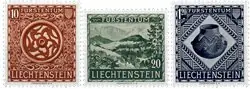 Wysoka jakość Liechtenstein - 1953 - Michel319/321, ongebruiktmet plakker