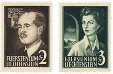 Liechtenstein - 1955 - Michel 332/333, postfris Tylko dziś