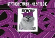 Liechtenstein - Dog - Crypto postzegel Autentyczny