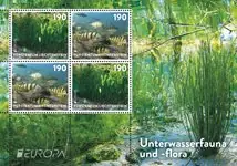 Zamów teraz Liechtenstein - EUROPA 2024 Underwater Fauna & Flora - Postfris souvenirvelletje