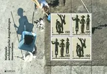 Zamów teraz Liechtenstein - EUROPA 2025 - Nationale Archeologische Ontdekkingen - Postfris souvenirvelletje