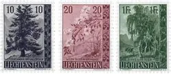 Premium Liechtenstein - 1957 - Michel357/359, ongebruiktmet plakker