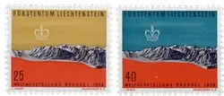 Szybka dostawa Liechtenstein - 1958 - Michel369/370, postfris