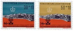 Ekspresowa dostawa Liechtenstein - 1960 - Michel389/390, postfris