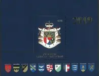 Zwrot pieniędzy Liechtenstein - Big state coat of arms - Postfris souvenirvelletje