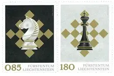 Liechtenstein - Chess - Postfrisse serie van 2 Rabat