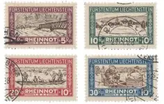 Ostatnia szansa Liechtenstein 1928 - Michel 78/81 - Gebruikt
