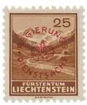 Popularny Liechtenstein 1934 - Michel D15a - Unused