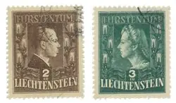 Liechtenstein 1944 - Michel 238/239 - Gebruikt Oferta limitowana