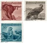 Wysoka jakość Liechtenstein 1947 - Michel 253/255 - Gebruikt