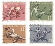 Tani Liechtenstein 1954 - Michel 322/325 - Gebruikt