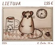 Ekspresowa dostawa Litouwen - Children's drawings - Postfrisse postzegel