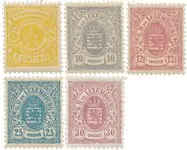 Autentyczny Luxemburg 1880 - Michel 39D/41D+43D/44D - Postfris