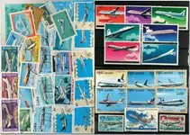 Luchtvaart 6 souvenir velletjes 1 serie 37 postzegels Nowość