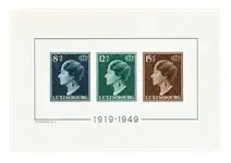 Luxemburg 1949 - Michel Blok 7 - Postfris Ostatnia szansa