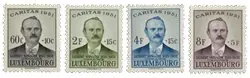 Popularny Luxemburg 1951 - Michel 484-487 - Postfris