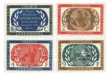 Oryginalny Luxemburg 1955 - Michel 537-40 - Postfris