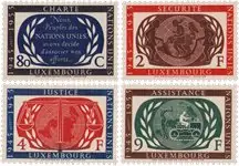 Popularny Luxemburg 1955 - MICHEL 537-540 - Postfris