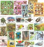 Ekspresowa dostawa Madagascar - 25 verschillende souvenirvelletjes - gestempeld - Gestempeld