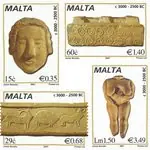 Malta - Prehistoric finds - Postfrisse serie van 4 Kup teraz
