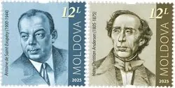Szybka dostawa Moldavië - Beroemde personen II - H.C. Andersen enAntoine de Saint-Exupéry - Postfrisse serie van 2
