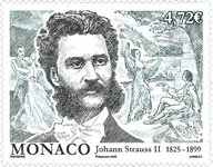 Wyprzedaż Monaco - Jahann Strauss II - Postfrisse postzegel