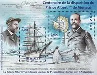 Bezpieczna płatność Monaco - Joint issue with Frans Antarctica - Postfris souvenirvelletje