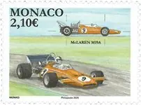 Tani Monaco - Legendarische racewagens: McLaren M9A - Postfrisse postzegel