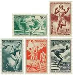 Monaco 1948 - YT 319-323 - Postfris Autentyczny