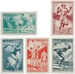 Monaco 1949 - YT 319/323 - Postfris Zwrot pieniędzy