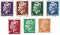 Wysoka jakość Monaco 1950-1951 - YT 344-350 - postfris