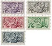 Monaco 1951 - YT 371-375 - postfris Zwrot pieniędzy