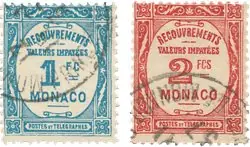 Kup teraz Monaco 1932 - YT T 27/T28 - Gebruikt
