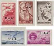 Wyprzedaż Monaco 1945 - YT PA8/PA12 - Postfris