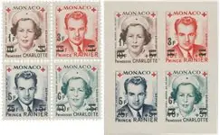 Monaco 1951 - YT 379A-382B - Postfris Nowość